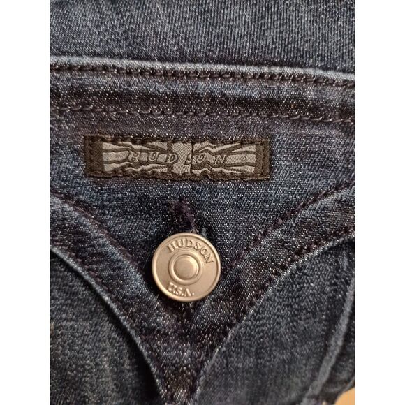 NWT Hudson Jeans Women Size 27 Dark Wash Signature Bootcut 8 3/4inch Front Rise - Picture 5 of 10
